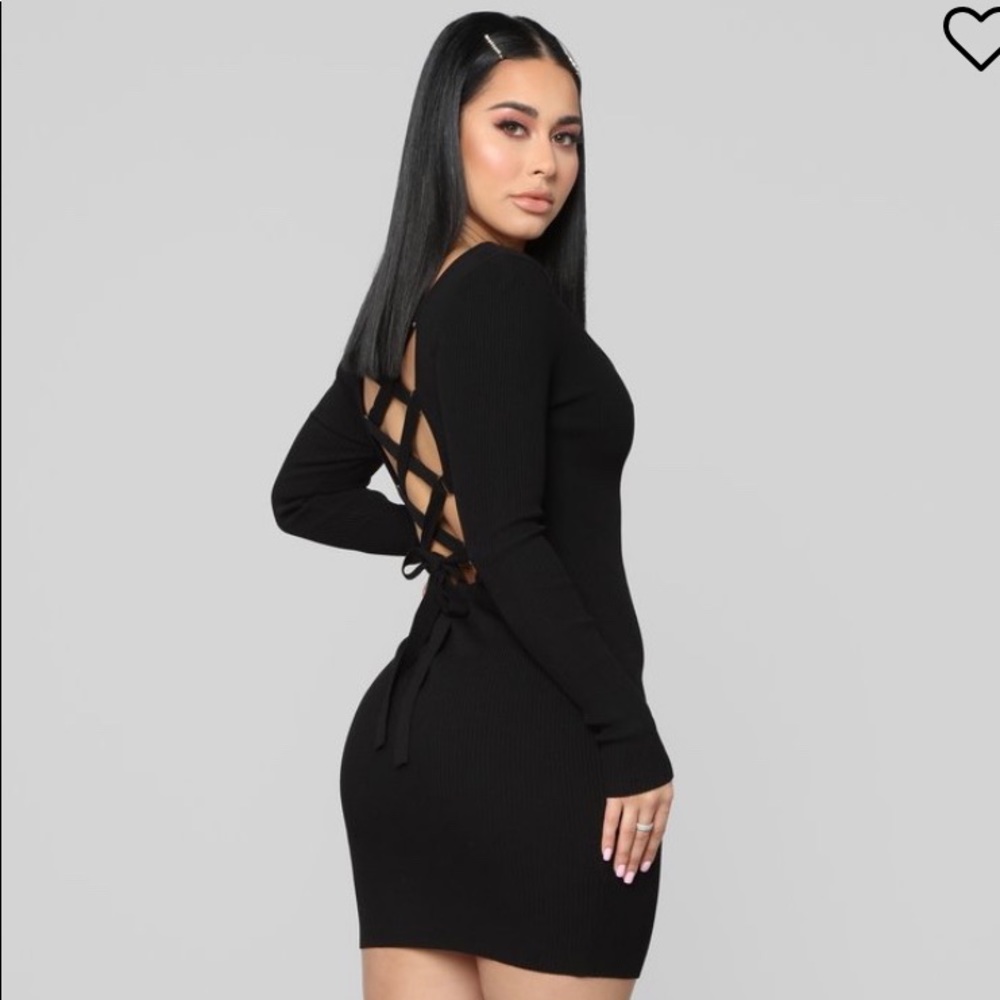 Laced With Grace Black Dress XS